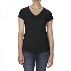 Anvil: 6750VL Anvil Ladies’ Tri-Blend V-Neck T-Shirt