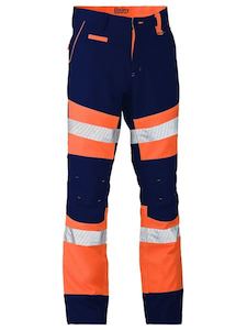 Bisley: BP6412T Bisley Taped Biomotion Contrast Hi Vis Pant