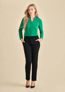 Bizcollection: RGP304L BizCorporates Womens Scuba Ponte Mid-rise Pull-on Pant