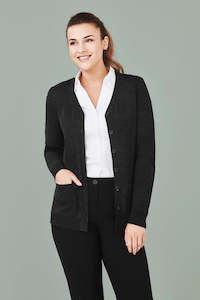 Merino Apparel: CK045LC BizCare Womens Button Front Cardigan