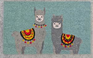 Coir Mats: Cute Alpaca