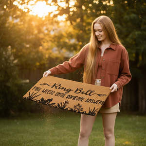 Coir Mats: Ring Bell Funny