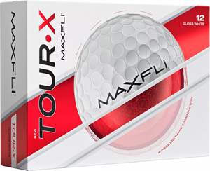 Maxfli Tour X 2025 - Gloss White - 12 Balls