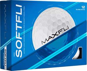 Maxfli: Maxfli Softfli 2025 Gloss White - 12 Balls - 3 Colours Available