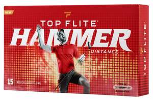 Top Flite 1: Top Flite 2022 Hammer Distance Gloss White - 15 Balls