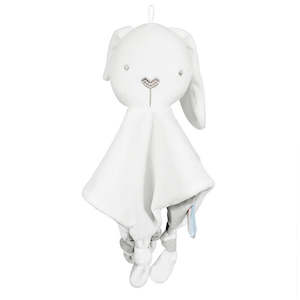 New: White Bunny Snuggle Blankie / Comforter