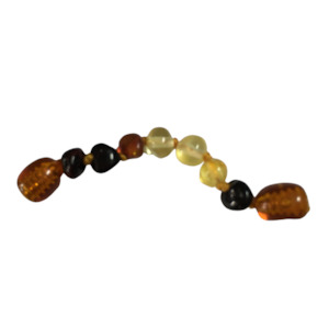Amber: Amber extension - Rainbow (screw clasp)