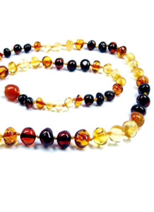 Child Amber: Child amber necklace - Rainbow