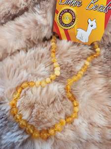 Baby: Child amber necklace - Milky
