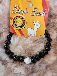 Womans Amber bracelet - Cherry (with marble feature)