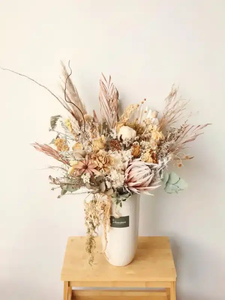 Tall Dried Flowers in Vase Everlasting Arrangement