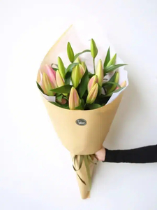 Simply Delight Oriental Lily Bouquet – Downies Flowers