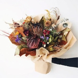 Dried Flower Bouquet Florist Choice Christchurch