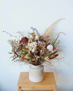 Stunning Dried Flowers in Vase Everlasting Arrangement