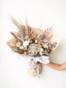 Unique Dried Flower Bouquet Custom Colours Christchurch