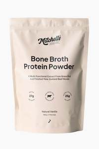 Health Wellness: Mitchells Nutrition Bone Broth Protein Powder | Natural Vanilla