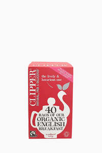 Clipper Tea Collection: Clipper Organic English Breakfast Tea 40 Bags