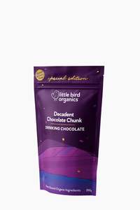 Little Bird Drinking Chocolate Decadent Chocolate Chunk