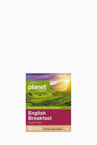 Tea Beverages: Planet Organic English Breakfast Tea 25 Bags