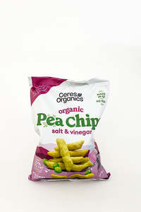 Snacks Treats: Ceres Organics Pea Chips Salt & Vinegar