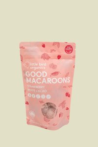 Little Bird Organics: Little Bird Macaroons Strawberry & White Cacao