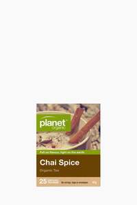 Tea Beverages: Planet Chai Spice Organic Tea 25 Bags