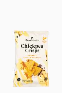 Ceres Organics Chickpea Crisps Turmeric & Black Pepper
