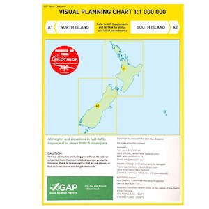Navigation: A1/A2 Visual Planning Chart - North Island South Island (1:1,000,000) – 28 Nov 2024