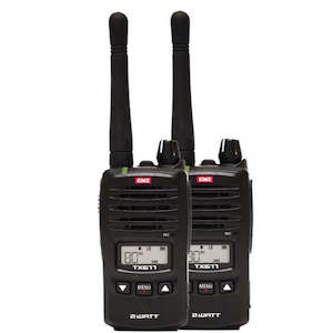 Non Aviation Radios: GME TX677 2 Watt UHF CB Handheld Radio, Twin Pack