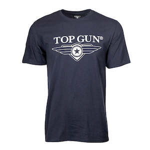 Clothing: TOP GUN 3D Logo T-Shirt - Navy