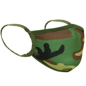 Rothco Reusable 3-Layer Face Mask - Woodland Camo (L/XL)