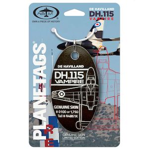 PlaneTags De Havilland Vampire N4861K