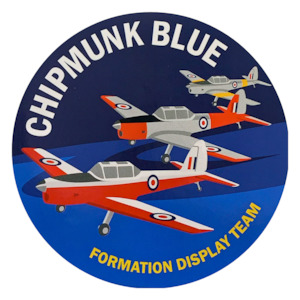 Chipmunk Blue Display Team Bumper Sticker