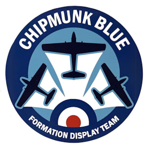 Chipmunk Blue Display Team Logo Bumper Sticker