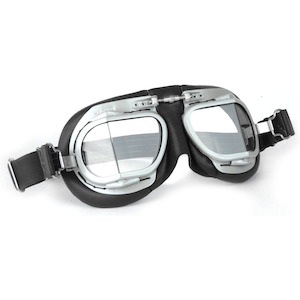 Halcyon Classic Mark 9 Vintage Flying Goggles - Black