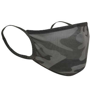 Rothco Reusable 3-Layer Face Mask - Black Camo (L/XL)