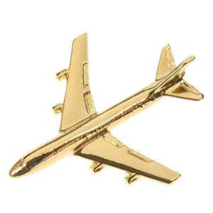 Clivedon Boeing 747-400 Pin Badge - Gold