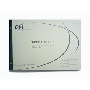 Logbooks And Covers: CAA 2158 Engine Logbook