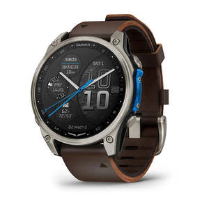 New: Garmin D2 Mach 2 – 47mm Aviator Smartwatch - Titanium with Leather Band