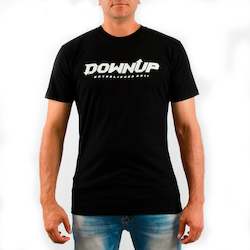 Clothing: DownUp Est. Black Tee