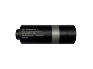 CentreFire Suppressor S/S Light Weight Modular MK2 D P T Machinists Limited: Centerfire Muzzle Stubby Forward Modular With S/s Blast Baffle 223wssm, 30/06 Mk2