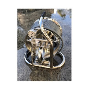 Mustang Remote Mini Reel - Fully Stainless Steel 60m Premium HP Hose