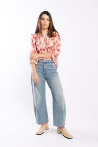 Frontpage: 9036 - Barrel Leg Jean - Vintage Blue