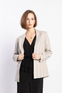 LOUGHLIN - Living Blazer - Natural Stripe