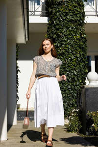 6052 - Direction Skirt - White