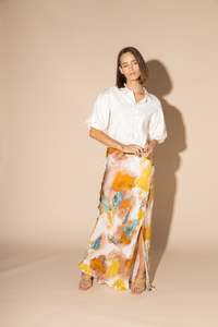 LOUGHLIN- 6047L - Silken Skirt - Water Colour