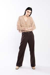 Pants: LOUGHLIN - 4053L - Bow Pant - Carob