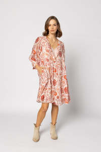 2237 - Indi Dress - Ruby Flowers