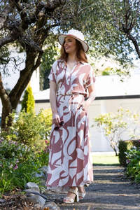 Dresses Jumpsuits: 2234 - Sydney Dress - Amber Geo