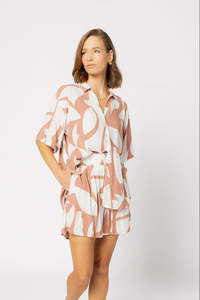 8038 - Piza Shirt - Amber Geo